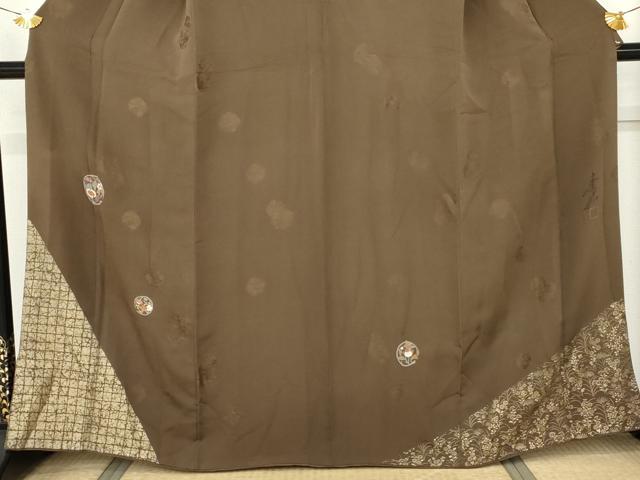 平和屋着物●友禅作家の巨匠 浅井青仁 訪問着 花丸文 金彩 正絹 逸品 AABM8069cs