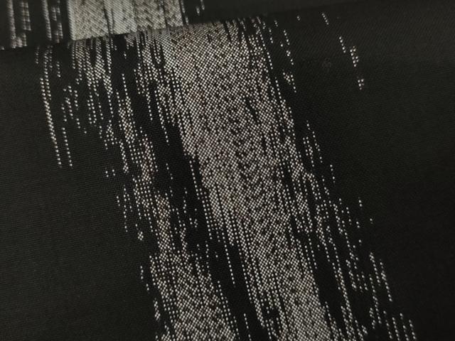 平和屋着物●本場大島紬 よろけ縞 正絹 逸品 AABM8121cs