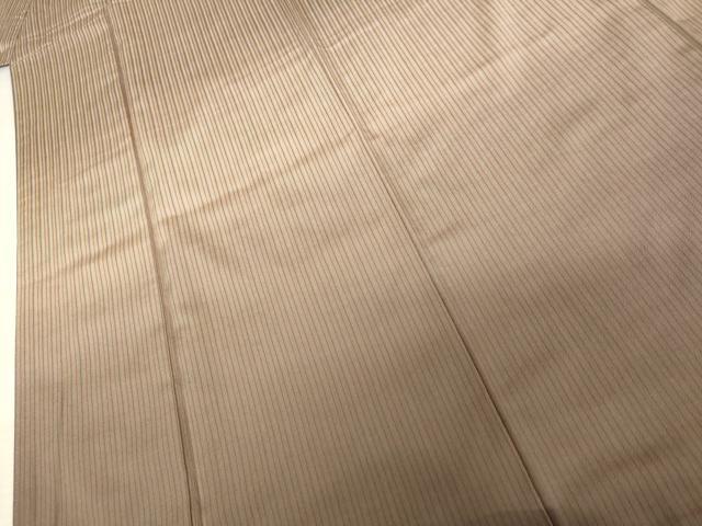 平和屋着物●訪問着 紬地 縞 正絹 逸品 AABM8133cs