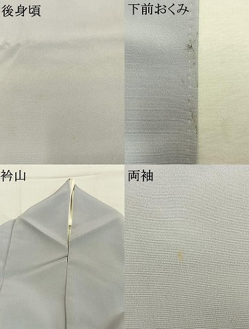平和屋着物●訪問着 刺繍 色紙重ね飛鶴花文 金糸 金彩 正絹 逸品 AABM8209fy