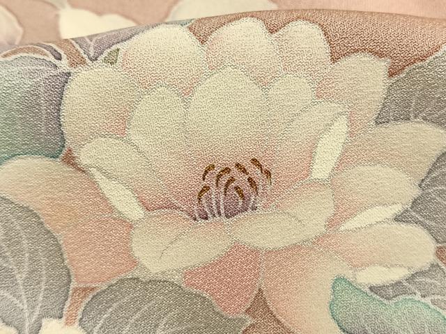 平和屋着物●訪問着 草花文 暈し染め 金彩 正絹 逸品 AABM8224fy