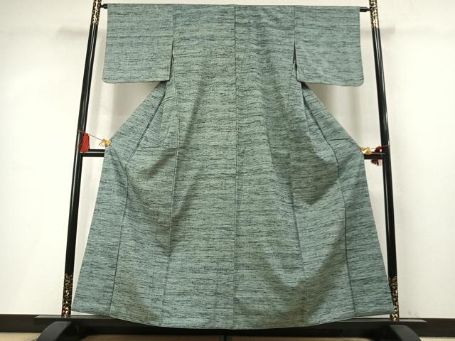 平和屋着物●上質な紬 横段文 正絹 逸品 AABM8242fy