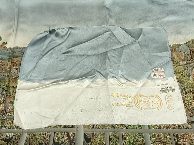 平和屋着物●螺鈿作家 甲斐泰造 色留袖 螺鈿 清水寺 暈し染め 金彩 丹後ちりめん 反端付き 正絹 逸品 AABM8267fy