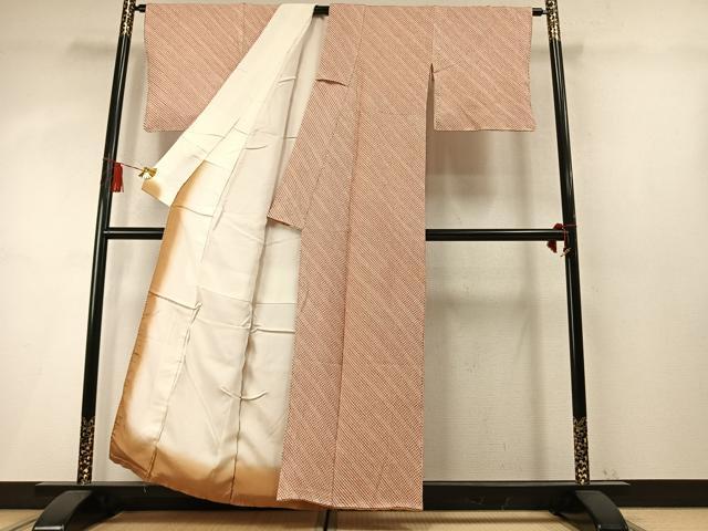 平和屋着物●大変加工の良い総絞り小紋 正絹 逸品 未使用 AABM8273fy