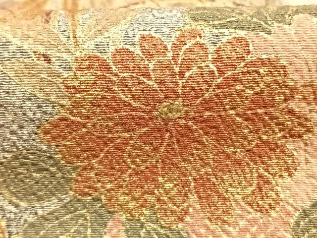 平和屋着物●訪問着 草花文 金彩 正絹 逸品 AABM8278fy