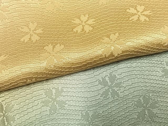 平和屋着物●長襦袢 無双仕立て 舞桜地紋 暈し染め 正絹 逸品 未使用 AABM8288fy