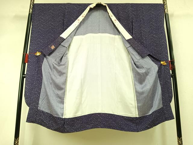 平和屋着物●ファッションデザイナー 花井幸子 振袖用長襦袢 無双仕立て 箔散らし文 半衿刺繍 正絹 逸品 AABM8289fy