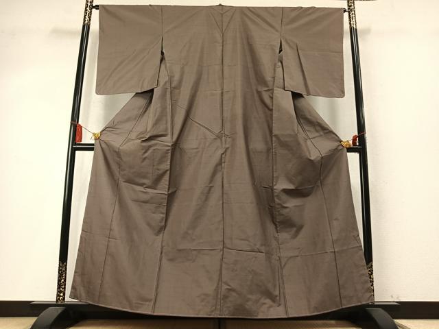 平和屋着物●上質な紬 縞 正絹 逸品 未使用 AABM8307fy