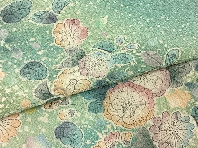 平和屋着物●訪問着 辻が花 絞り 暈し染め 正絹 逸品 AABM8316fy