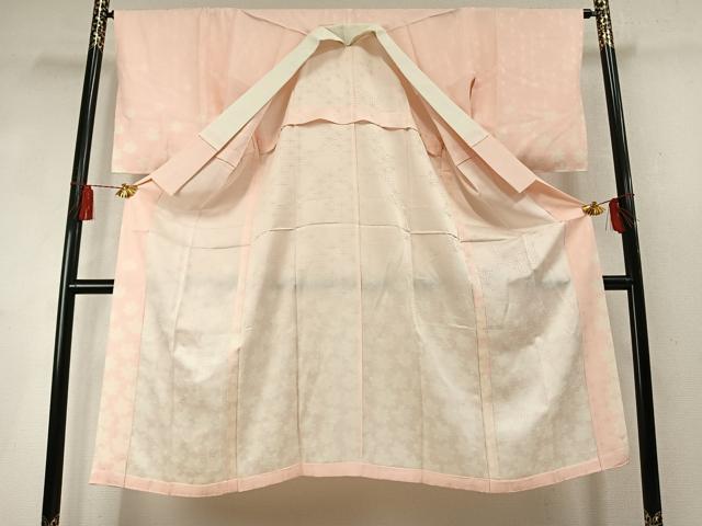 平和屋着物●長襦袢 無双仕立て 舞葉文 正絹 逸品 AABM8320fy