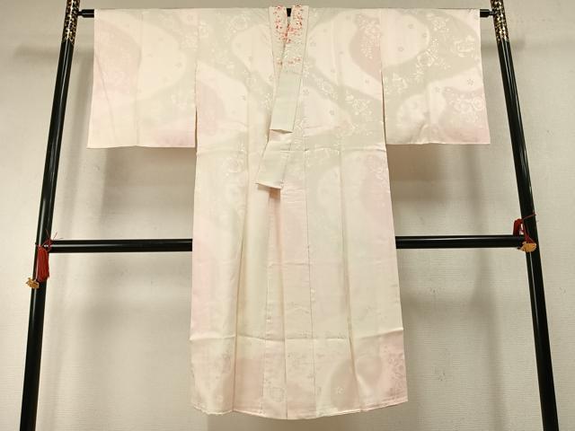 平和屋着物●長襦袢 袷 辻が花地紋 暈し染め 半衿刺繍 正絹 逸品 AABM8323fy