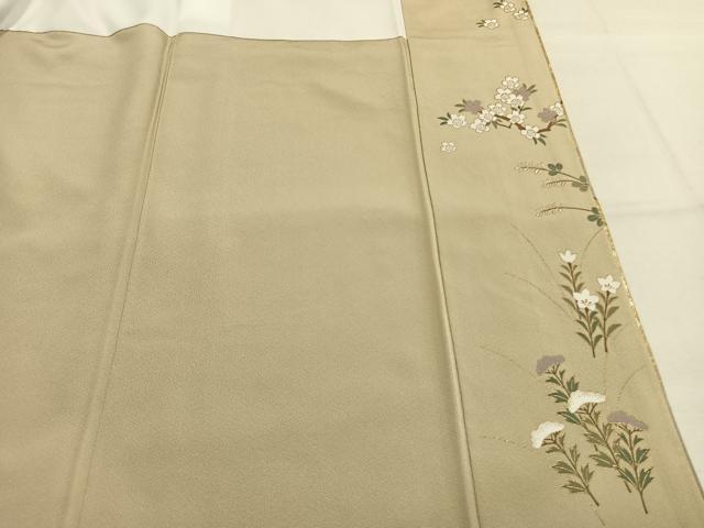 平和屋着物●豪華色留袖 駒刺繍 鳳凰花文 金彩 正絹 逸品 未使用 AABM8339fy