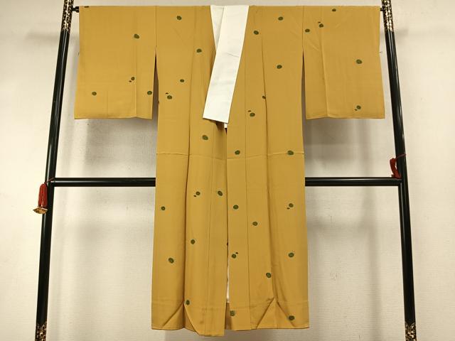平和屋着物●長襦袢 無双仕立て 万寿菊 金彩 正絹 逸品 AABM8354fy