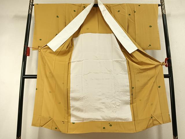 平和屋着物●長襦袢 無双仕立て 万寿菊 金彩 正絹 逸品 AABM8354fy
