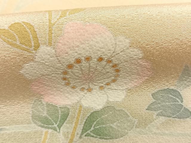 平和屋着物●訪問着 友禅 作家物 草花文 暈し染め 正絹 逸品 AABM8392fy