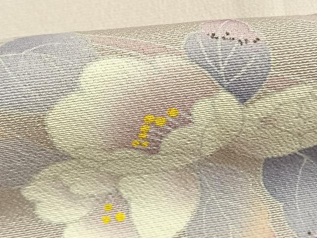 平和屋着物●訪問着 友禅 作家物 枝花文 正絹 逸品 AABM8407fy