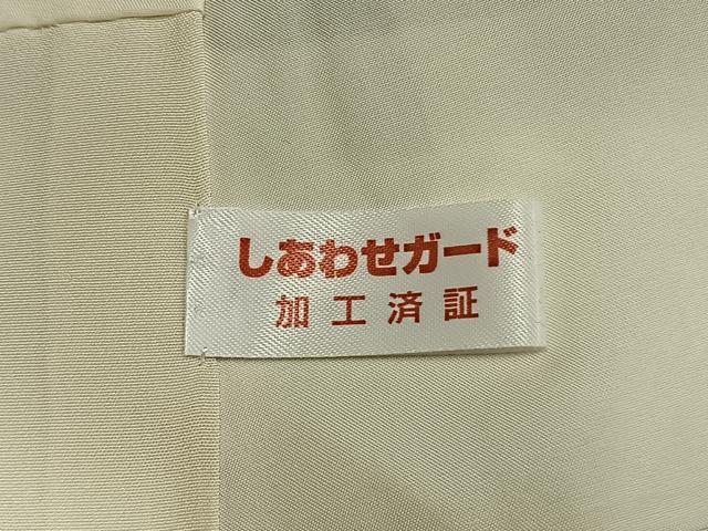 平和屋着物●上質な紬 霞文 正絹 逸品 AABM8418fy