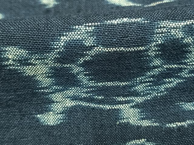 平和屋着物●弓浜絣 亀 松 綿 逸品 未使用 AABM8431fy