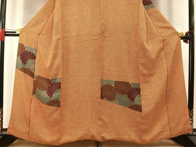 平和屋着物●訪問着 色紙花文 正絹 逸品 AABM8434fy