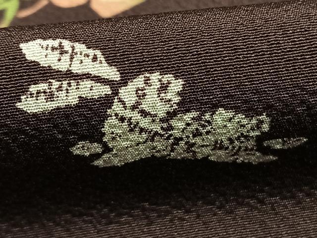 平和屋着物●上質な小紋 兎舞葉文 正絹 逸品 AABM8464fy