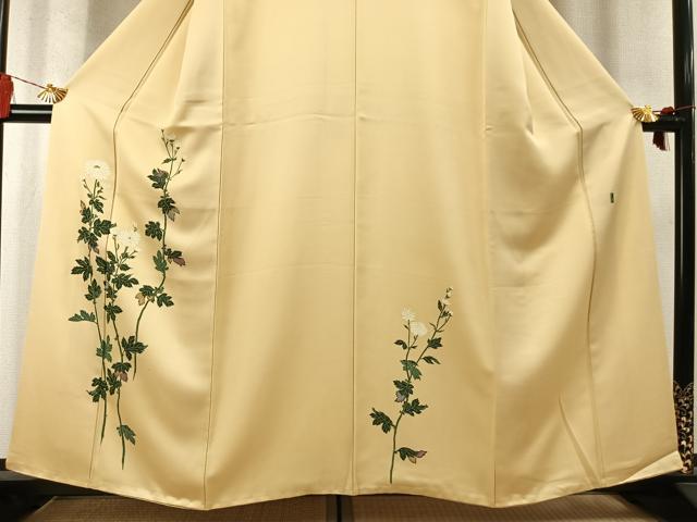 平和屋着物●加賀友禅の巨匠 初代 由水十久 訪問着 草花文 正絹 逸品 AABM8478fy