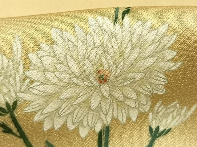 平和屋着物●加賀友禅の巨匠 初代 由水十久 訪問着 草花文 正絹 逸品 AABM8478fy