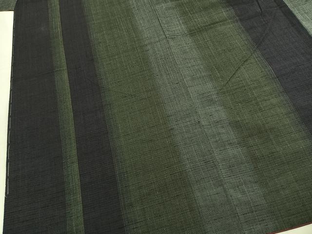平和屋着物●上質な紬 間道 正絹 逸品 AABM8499fy