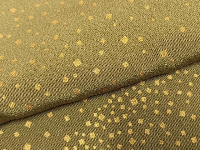 平和屋着物●人間国宝 福田喜重 刺繍 訪問着 散らし文 暈し染め 金彩 正絹 逸品 AABM8521fy