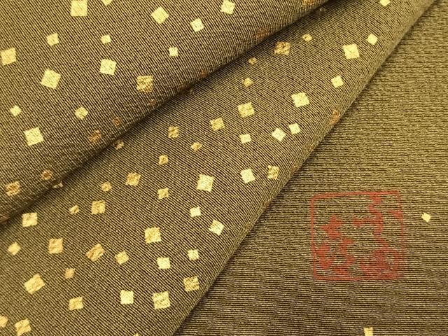 平和屋着物●人間国宝 福田喜重 刺繍 訪問着 散らし文 暈し染め 金彩 正絹 逸品 AABM8521fy