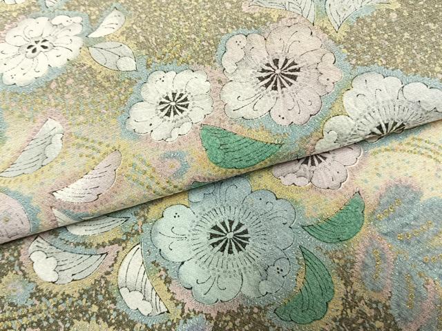 平和屋着物●訪問着 絞り 辻が花 暈し染め 金銀彩 正絹 逸品 AABM8563fy