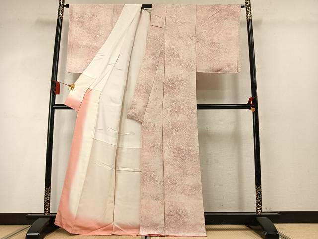 平和屋着物●上質な小紋 霞文 正絹 逸品 未使用 AABM8612fy