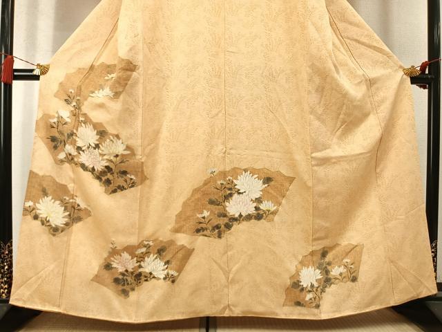 平和屋着物●訪問着 地紙花文 金彩 正絹 逸品 AABM8632fy