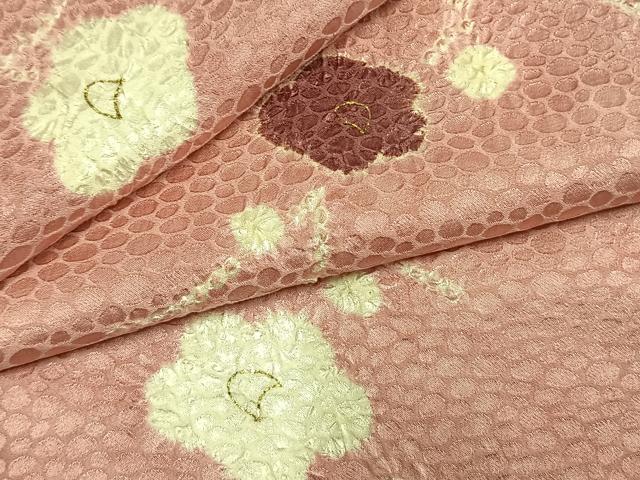 平和屋着物●上質な小紋 絞り 枝梅文 暈し染め 金彩 正絹 逸品 AABM8649fy
