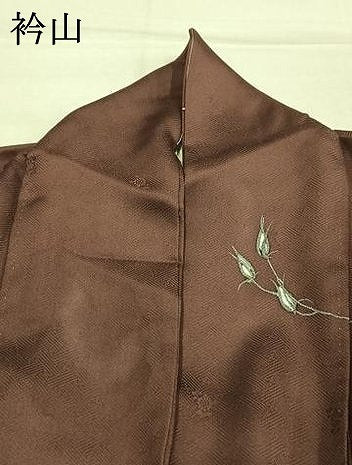 平和屋着物●二代目清次郎 手描き 訪問着 枝花文 正絹 逸品 AABM8667fy