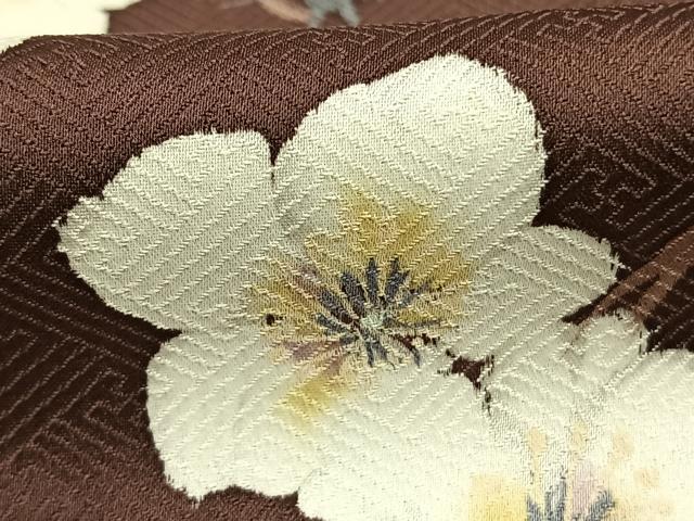 平和屋着物●二代目清次郎 手描き 訪問着 枝花文 正絹 逸品 AABM8667fy