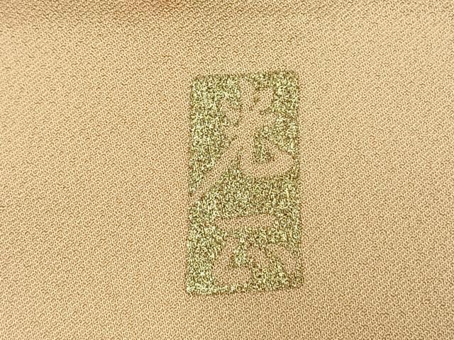 平和屋着物●金彩友禅 卓越技能者・名工・和田光正 訪問着 松竹梅 風景花文 暈し染め 金銀彩 ロング丈 正絹 逸品 AABM8684fy