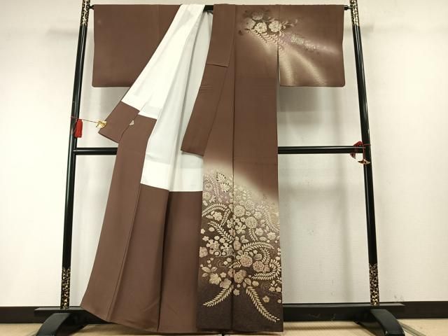 平和屋着物●訪問着 絞り 辻が花 暈し染め 正絹 逸品 AABM8726fy