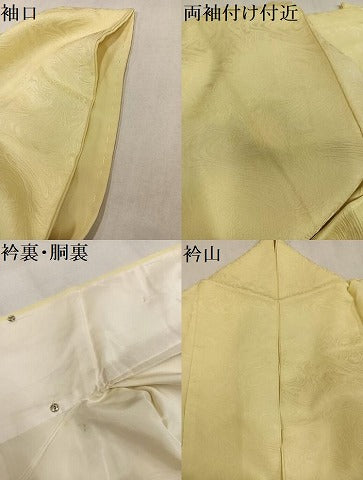平和屋着物●上質な色無地 流水地紋 砥粉色 正絹 逸品 AABM8783ph