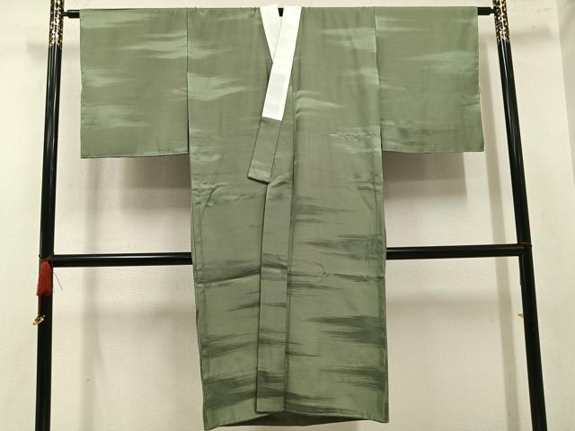 平和屋着物●長襦袢 無双仕立て 霞地紋 岩井茶色 正絹 逸品 未使用 AABM8790ph