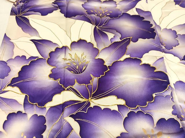 平和屋着物●豪華振袖 駒刺繍 花尽くし 金彩 正絹 逸品 AABM8798ph