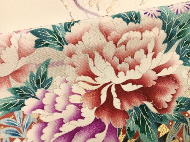 平和屋着物●豪華振袖 花車文 正絹 逸品 AABM8799ph