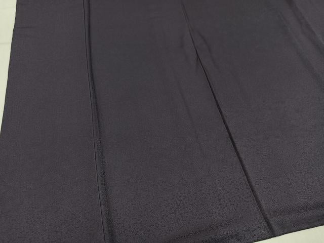 平和屋着物●上質な色無地 吉祥地紋 紫鼠色 さが美扱い 正絹 逸品 AABM8810ph