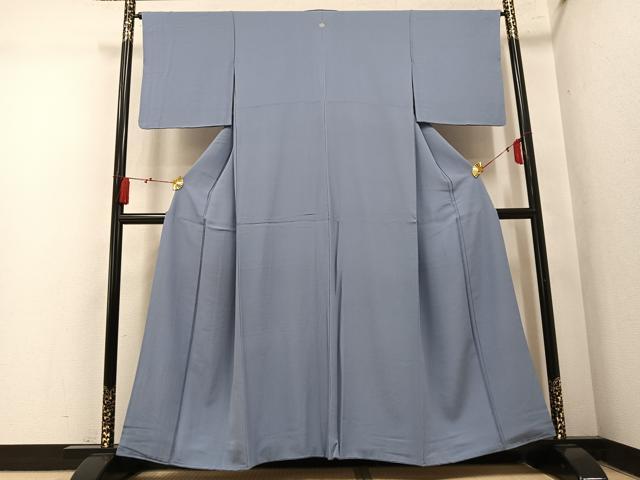 平和屋着物●上質な色無地 豆がら茶色 正絹 逸品 AABM8818ph