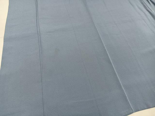 平和屋着物●上質な色無地 豆がら茶色 正絹 逸品 AABM8818ph