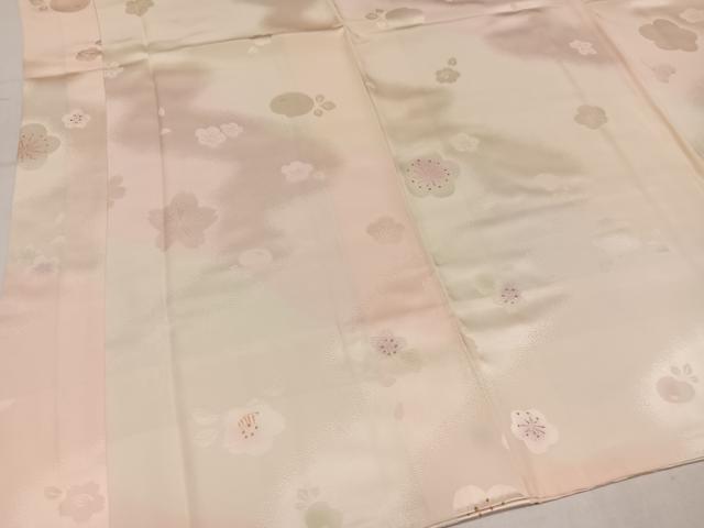 平和屋着物●長襦袢 袷 舞花文 正絹 逸品 未使用 AABM8823ph
