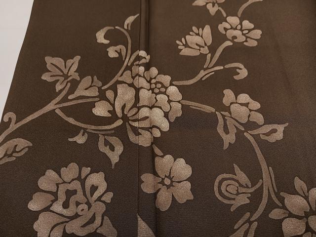 平和屋着物●訪問着 ろうけつ染め 花唐草文 正絹 逸品 AABM8841ph