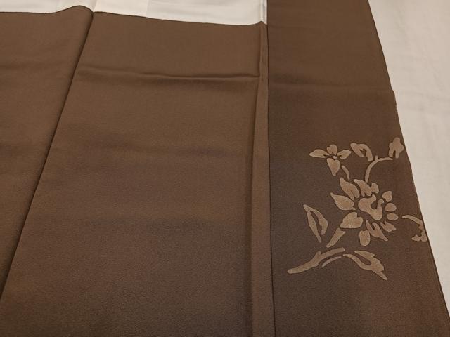 平和屋着物●訪問着 ろうけつ染め 花唐草文 正絹 逸品 AABM8841ph
