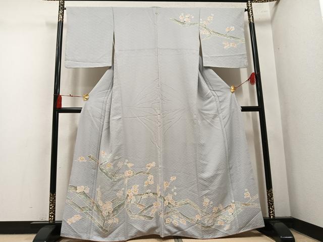 平和屋着物●訪問着 枝花文 正絹 逸品 AABM8845ph