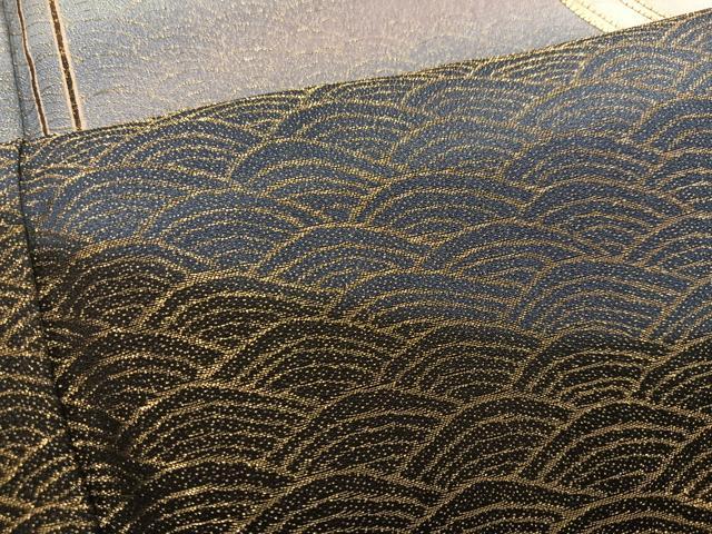 平和屋着物●豪華黒留袖 駒刺繍 群れ鶴文 暈し染め 金通し地 正絹 逸品 AABM8868ph