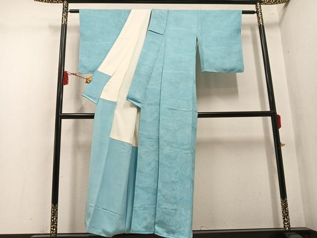 平和屋着物●上質な小紋 草花地紋 正絹 逸品 AABM8869ph
